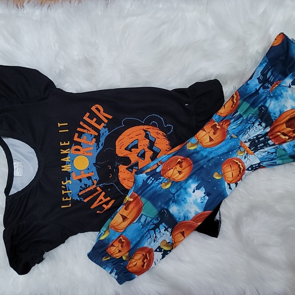 Girls botique bell bottom and tshirt set 5t-6t